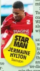  ??  ?? STAR MAN JERMAINE HYLTON Swindon