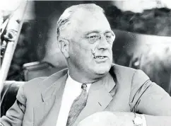  ??  ?? Franklin Delano Roosevelt