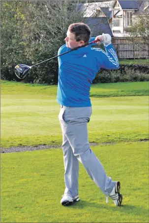  ??  ?? Glencruitt­en Golf Club’s Robert MacIntyre - Scottish Amateur Golfer of the Year.