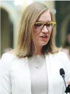  ?? — CP FILES ?? Newly appointed minister Karina Gould refused to repeat the PM’s promise to replace Canada’s voting system.
