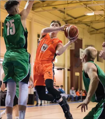  ??  ?? Oisín O’Reilly of EJ’s Sligo All-Stars in action on Saturday against Portlaoise Panthers.