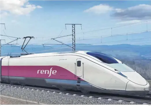  ?? D.C. ?? Los nuevos trenes Avril, que van a sustituir a los Alvia que prestan el servicio entre Cádiz y Madrid.