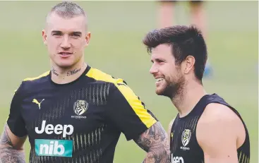  ?? Picture: GETTY IMAGES ?? KEY PLAYERS: Richmond’s Dustin Martin, left, and Trent Cotchin.