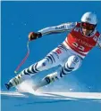  ?? Foto: dpa ?? Der Deutsche Josef Ferstl gestern beim Super G am Hahnenkamm in Kitzbühel: Der 28 Jährige überrascht­e mit Platz acht, seinem zweiten Top Ten Rang in dieser Saison.