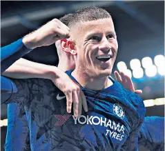  ??  ?? Making his mark: Ross Barkley celebrates his goal that put Liverpool out of the FA Cup