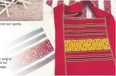  ??  ?? The red ‘kunchae long tu’ pattern can be used for decorating cotton bags.