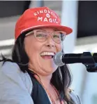  ?? GETTY IMAGES ?? Ricki Lake, at the Women’s March, is finally able to speak up.