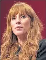  ?? ?? Labour’s deputy leader Angela Rayner called for records to be made public