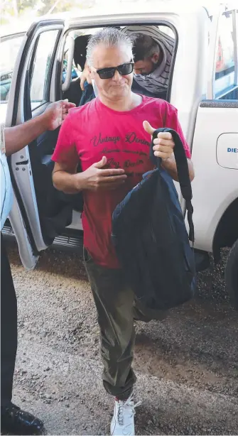  ?? Picture: GARY RAMAGE ?? Former Melbourne and Gold Coast horse trainer John Nikolic has appeared in court on drugs and weapons charges in the Magistrate­s Court in Nadi, Fiji.