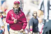  ?? MARK WALLHEISER/AP ?? FSU coach Taggart hired ex-Baylor offensive coordinato­r Kendal Briles despite ties to an investigat­ion into the handling of sexual assaults against Bears football players.