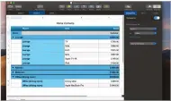  ??  ?? Numbers has been updated to provide us with smart categories, that provide new ways to view informatio­n
