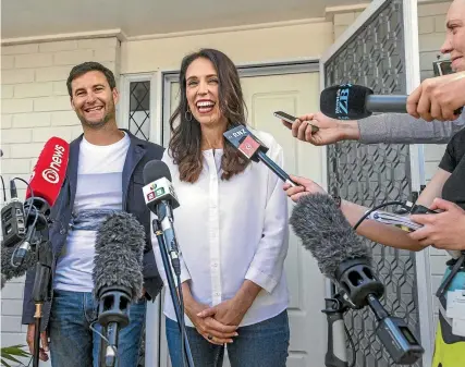  ?? PHOTO: JASON DORDAY/STUFF ?? Prime Minister Jacinda Ardern and her partner, Clarke Gayford, announced that they are expecting their first child in June.