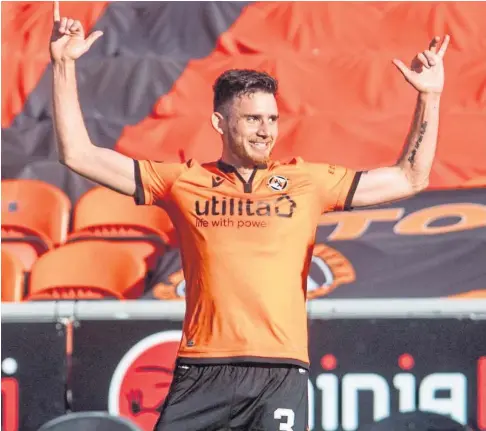  ??  ?? HAMPDEN HOPES: Dundee United’s Adrian Sporle says he would love to win the Scottish Cup with the Tannadice club.