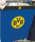  ?? Foto: jsto ?? Arbeitsger­ät eines Dortmund Fans bei Grob.