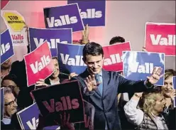  ?? MARTA PÉREZ/EFE ?? Manuel Valls en el último acto de la campaña electoral