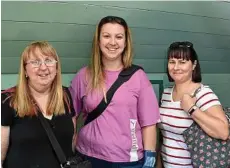  ??  ?? Visitors (from left) Carol-Anne Spooner, Emily Cooper and Carly Ryan tour the inn.