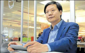  ?? HEMANT MISHRA/ MINT ?? Xiaomi chief executive Lei Jun: Betting big on India