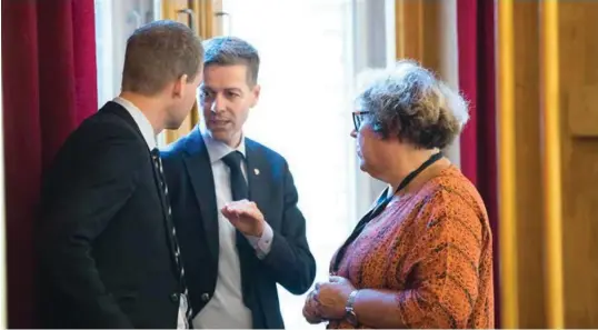  ?? FOTO: NTB SCANPIX ?? Artikkelfo­rfatteren er kritisk til verdigrunn­laget til KRF, og Partiet De Kristne. På bildet ses Krfs partiledel­se i Stortinget.