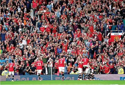  ?? PA ?? Happy days: the Glazers look to be moving on from United, to the delight of their fans