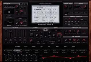  ??  ?? Dune 3 features even more powerful oscillator­s, an improved filter section, fresh effects and more