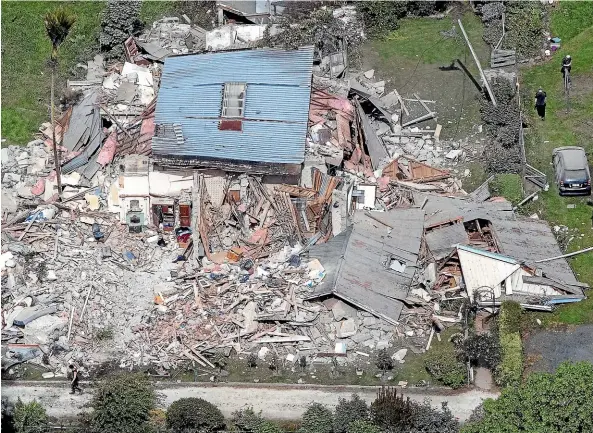  ?? IAIN MCGREGOR/STUFF ?? The Elms homestead near Kaiko¯ ura after the earthquake on November 14, 2016.