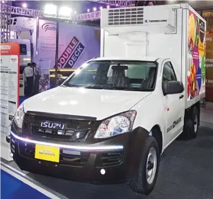  ??  ?? ⇨ Isuzu D-Max Reefer van.