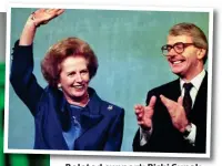  ?? ?? Belated support: Rishi Sunak spent the day in Devon, left. Above: John Major and Margaret Thatcher in 1991