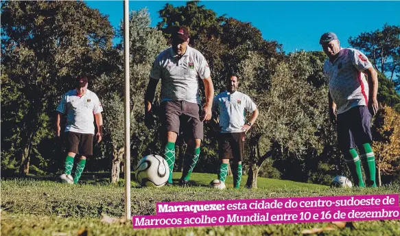  ??  ?? Seleção Nacional de Footgolf vai marcar presença pela primeira vez num mundial da modalidade