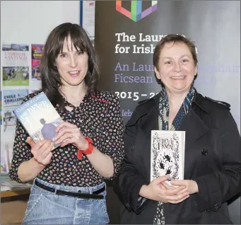  ?? Pics: Donal Hackett. ?? Claire Kilroy, ( Author) and Anne Enright, ( Laureate for Irish Fiction) at Ballymote Community Library.