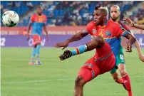  ?? AFP ?? DR Congo’s Junior Kabananga scored the day’s only goal in the tie against Morocco in the 55th minute. —