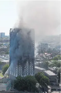  ?? Picture / Getty Images ?? At Grenfell, 71 people died after last year’s fire. Liam Dann