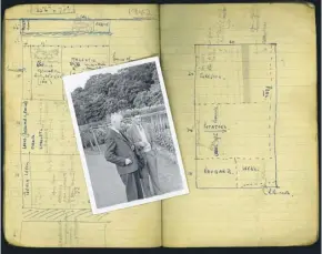  ??  ?? Victor Webb, inset left, and details of an allotment from 1942