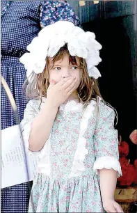  ?? PHOTOS SUBMITTED ?? Lilly Pierson blows a kiss during the pageant at Jane Days on Sept. 30.