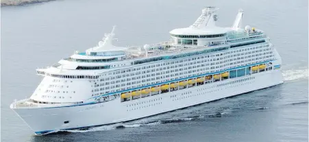  ?? ROYAL CARIBBEAN CRUISE LINES ?? Royal Caribbean Voyager-class ship Explorer of the Seas is 1,020 feet long and can hold 3,840 passengers.