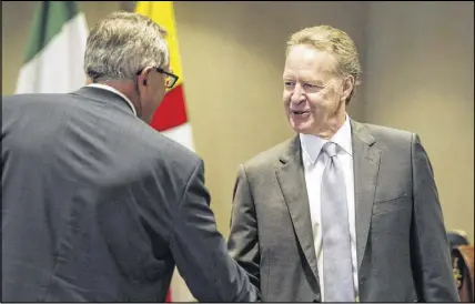  ?? Cp pHoTo ?? Steve Verheul participat­es in discussion­s on the modernizat­ion of the North American Free Trade Agreement, in Toronto on Friday.