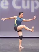  ??  ?? JUST DANCE From left: Gold Awardee - ‘Track’ choreograp­hy by Cir Anton Garing. dancer Michael Patrick De La Torre; Gold Awardee - ‘Jaded’ performed by Bachelor in Performing Arts in Dance students Ralph Nuguid and Nicole Gutierez; Silver Awardee -...