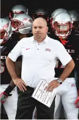  ?? GETTY IMAGES ?? Tony Sanchez was UNLV’s coach when the team lost to FCS Howard, a 45-point underdog, in 2017.