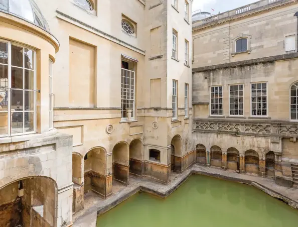  ?? ?? Pictured above to right: The Wave; Bristol; Roman Baths, The Sacred Spring