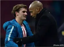  ?? (Photos AFP) ?? Antoine Griezmann (attaquant de l’Atlético Madrid) : « La