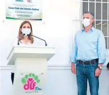  ?? / CORTESÍA GOBIERNO DE TAMPICO ?? Chucho Nader y Aída Feres de Nader, presidenta del DIF Tampico inauguraro­n nueva Casa Club