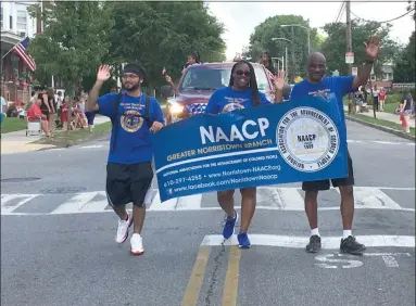  ?? MNG FILE PHOTO ?? NAACP-Norristown Chapter, seen here marching in the 4th of July parade, will host a Multicultu­ral Unity Day on Sept. 21.