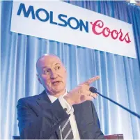  ?? RYAN REMIORZ THE CANADIAN PRESS FILE PHOTO ?? Mark Hunter, who oversaw the acquisitio­n of MillerCoor­s, will be replaced as Molson CEO by Gavin Hattersley in September.