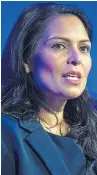  ??  ?? Home Secretary Priti Patel urged vigilance.