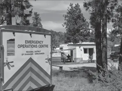  ?? RDOS/Special to The Okanagan Weekend ?? Management of a popular campground for transient fruit pickers near Oliver has been taken over by the regional district due to health concerns.