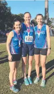  ?? Picture: Contribute­d ?? TOP COMPETITOR­S: Darling Downs Athletics Club representa­tives (from left) Casie Richards, Lucy Young and Alex Young.