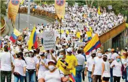  ?? JAIVER NIETO ?? En mayo y junio se presentaro­n varias protestas contra la política fiscal del Gobierno. Los manifestac­iones boquearon varias vías importante­s.