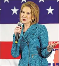  ?? GETTY IMAGES ?? Former technology executive Carly Fiorina formally entered the 2016 presidenti­al race Monday as a Republican.