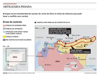  ??  ?? Desmentido. O secretário de Estado americano, Mike Pompeo, negou ontem que os EUA tenham dado sinal verde para a Turquia atacar a Síria.