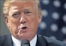  ?? AP FILE ?? Former President Donald Trump veered sharply from prepared remarks Saturday night and instead slammed Senate Minority Leader Mitch McConnell and mocked his wife, Elaine Chao.