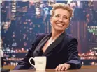  ?? EMILY ARAGONES ?? Emma Thompson stars as a TV host whose show has seen better days in “Late Night.”